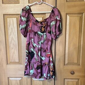 Nine West Multicolor Abstract Mini Dress